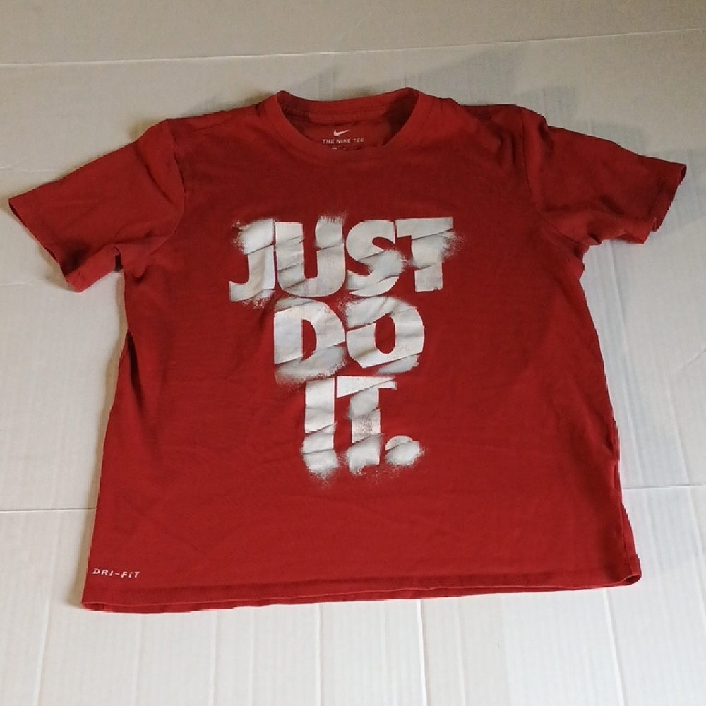 Nike Red Short Sleeve Tee Just Do It Men's M